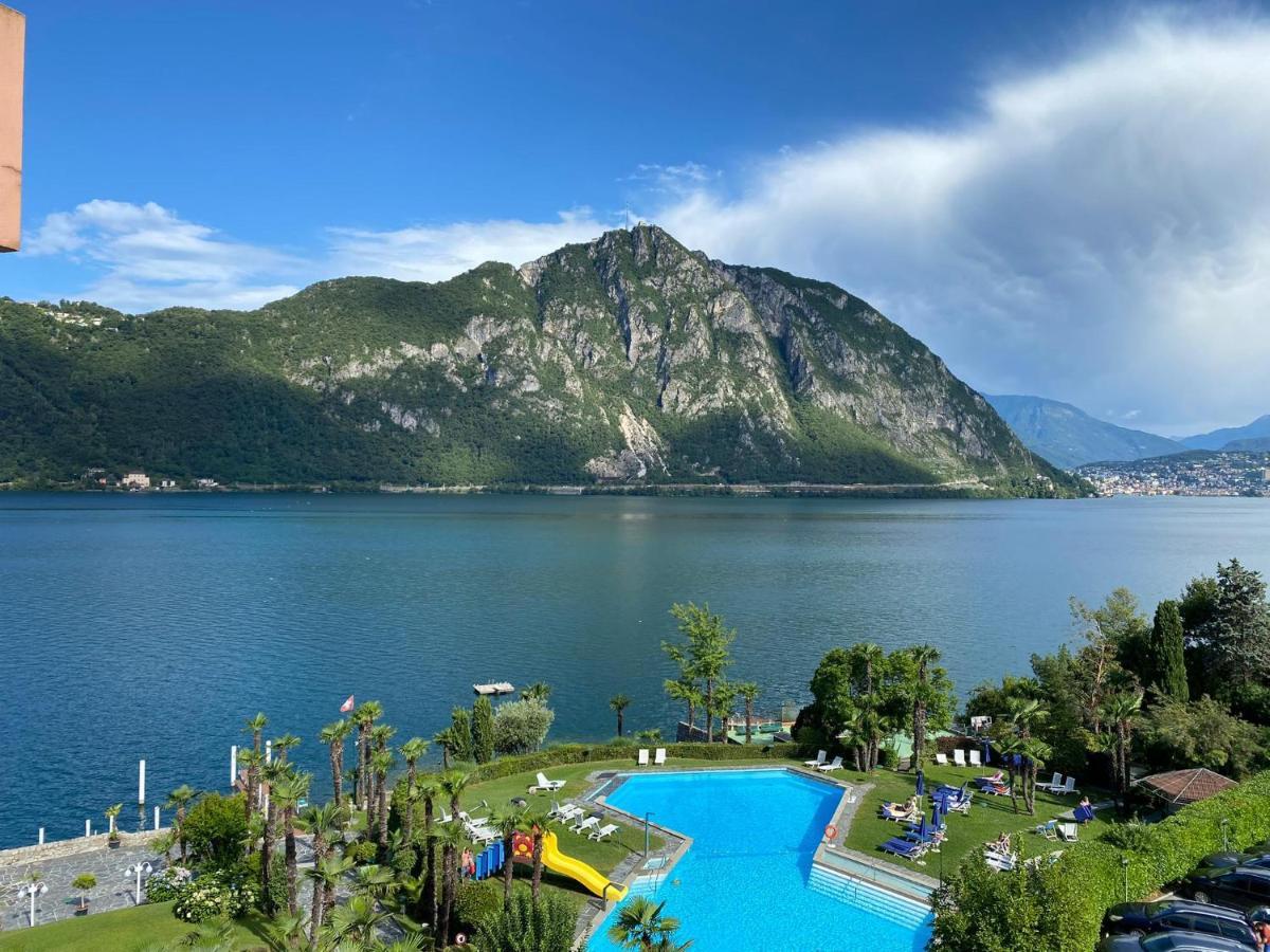 Miralago -Wonderful Lake View Bissone Bagian luar foto