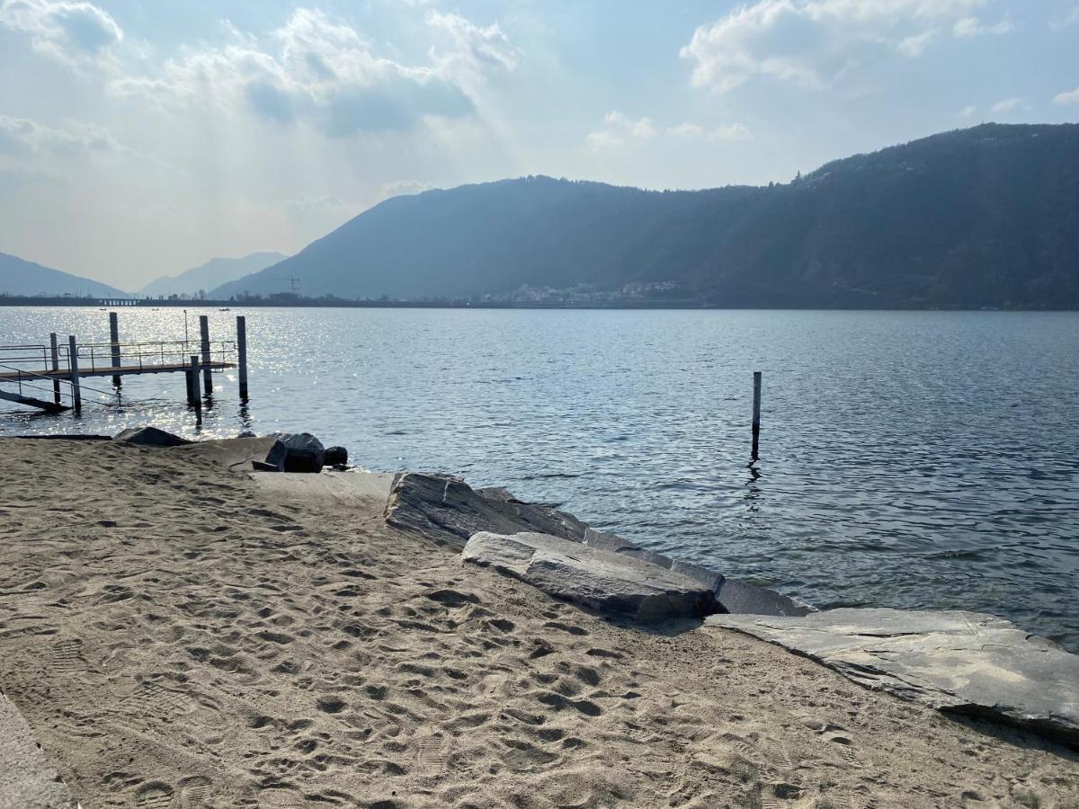 Miralago -Wonderful Lake View Bissone Bagian luar foto